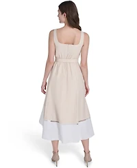 Eliza J Women's Square Neck Midi Dress