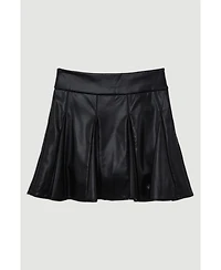 Karen Millen Women's Faux Leather Flippy Mini Skirt