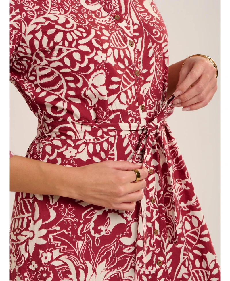 Brakeburn Women's Alise Midi Shirt Dress