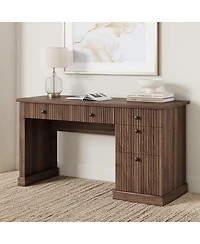 gaomon Modern Executive Desk with Charging Station, Usb-c/A and 6.56ft Cord