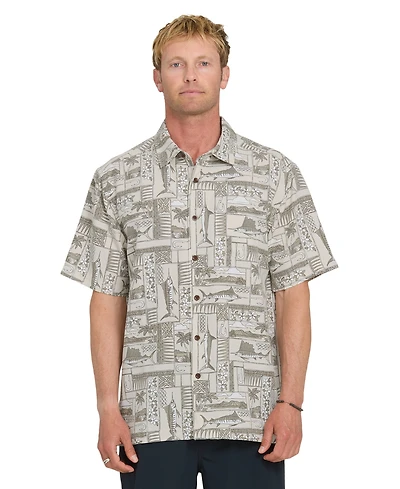 Quiksilver Waterman Men's Short-Sleeve East Cape Shirt
