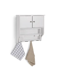 Danya B Wall Mount Drying Rack with Cabinet