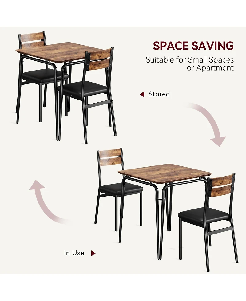 gaomon 2-Person Space-Saving Square Dining Table