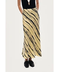 Nocturne Women's Lightweight Printed Midi Skirt