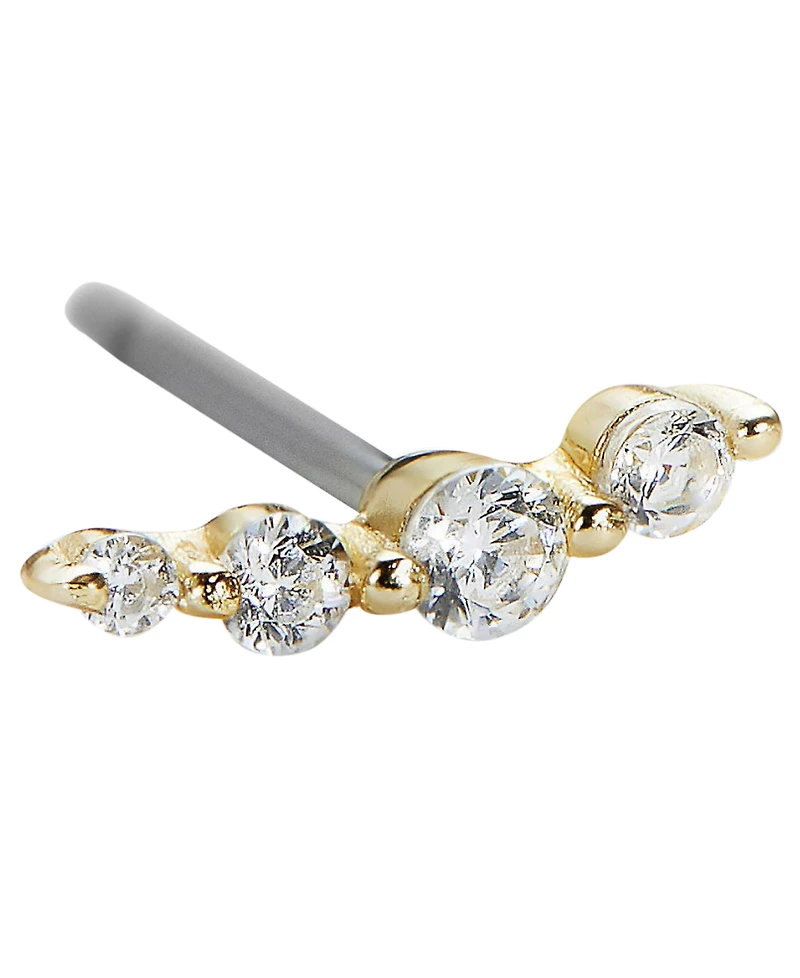 Ana Luisa Bonny Gold-Plated Ear Climber Earrings