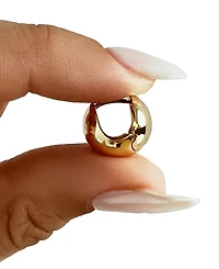 Ana Luisa Abby Mini Gold-Plated Hoop Earrings