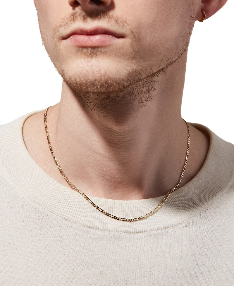 Ana Luisa Leo Gold-Plated Regular Short Figaro Chain Necklace