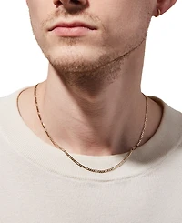 Ana Luisa Leo Gold-Plated Regular Short Figaro Chain Necklace