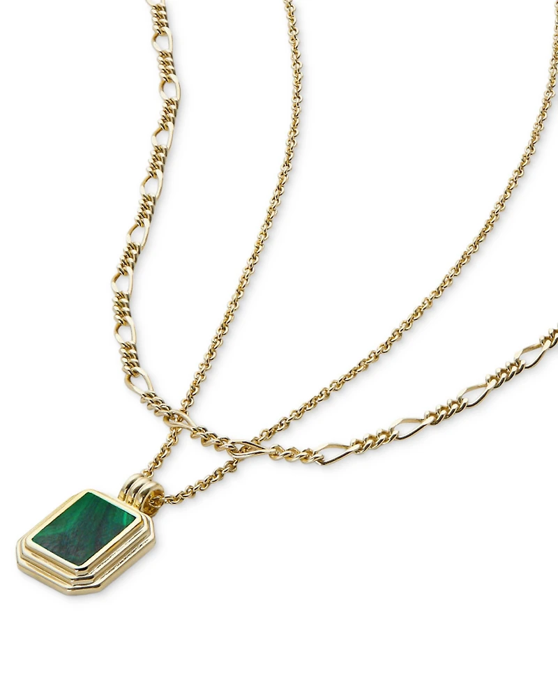 Ana Luisa Temple Green Set Gold-Plated Layered Necklace