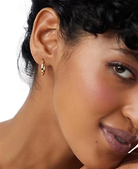 Ana Luisa Gold-Plated Huggie Medium Hoop Earrings