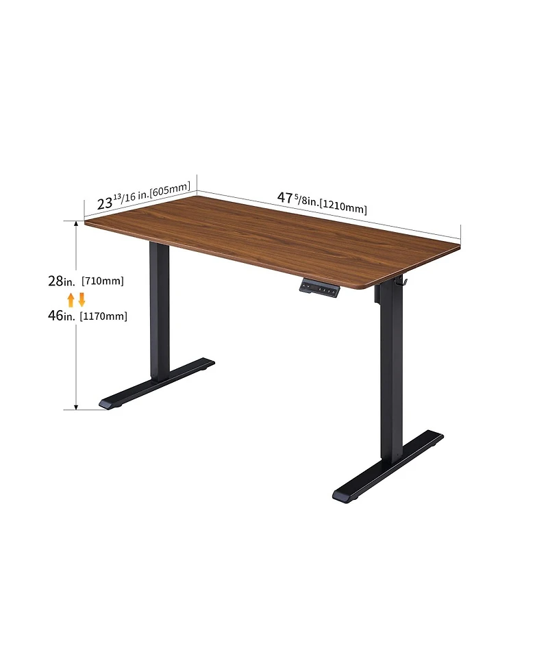 Streamdale Furniture Electric Standing Desk, Adjustable Height, 24x48