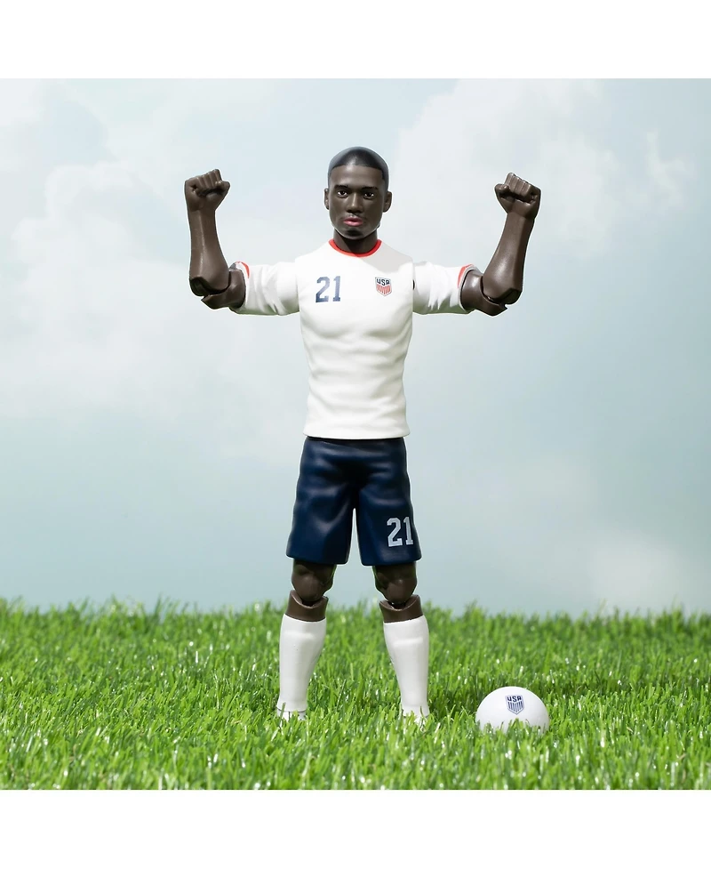 Banbo Toys Sockers Usmnt Tim Weah 8" Collectible Soccer Action Figure