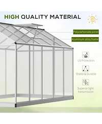 Outsunny 10' x 6' Portable Outdoor Walk-In Garden house w/ Roof Vent