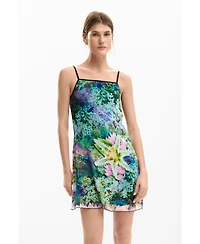 Desigual Women's Reversible Flower Dress