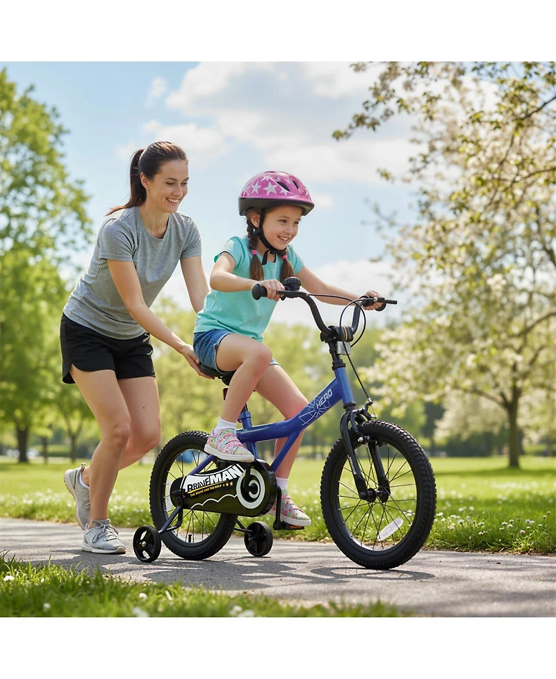 Slickblue Kids Adjustable Bike with Removable Training Wheels for Easy Learning