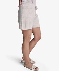 Bcbg Women's Geometric Printed Pull-On Shorts