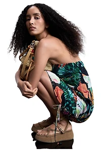Desigual Women's Tropical Bandeau Dress