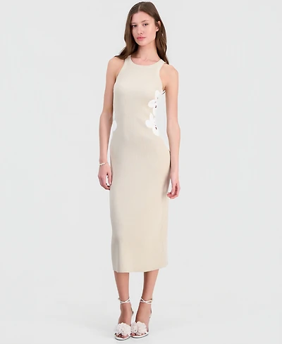 Guess Women's Laurie Sleeveless Metallic Knit Midi Dress