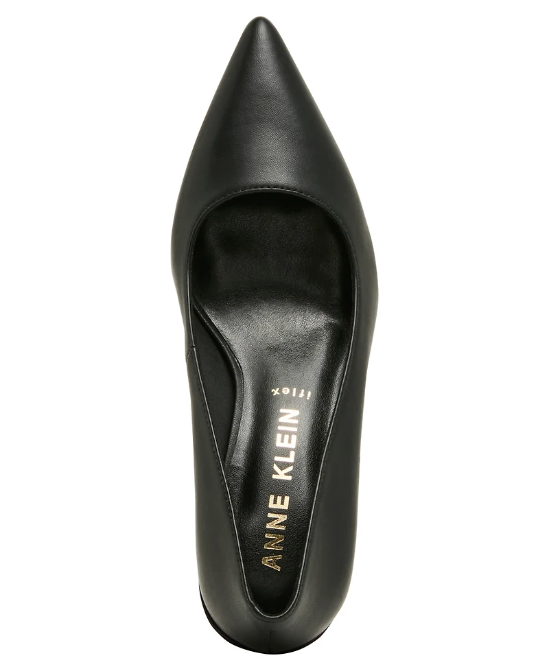 Anne Klein Women's Relena Leather Slip-On Pumps