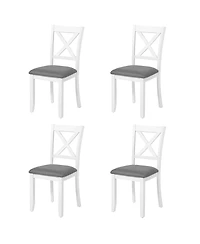 Streamdale Furniture Wooden Dining Chairs Set of 4 with Padded Seat