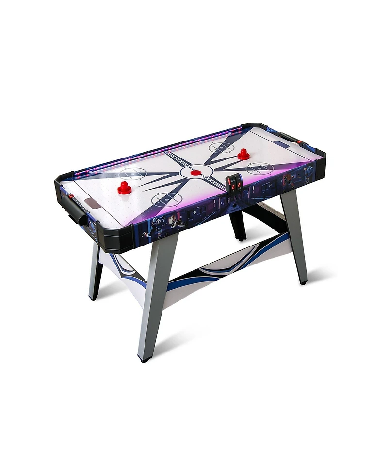 Slickblue Air Powered Hockey Game Table with 2 Pushers and Pucks