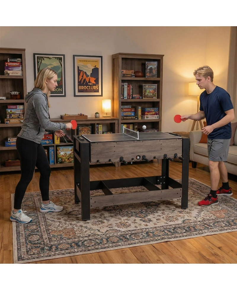 Slickblue Multi-Game Table Combo with Pool and Billiards for Home Fun