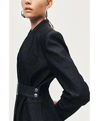 Nocturne Women's Sharply Tailored Belt Detailed Blazer
