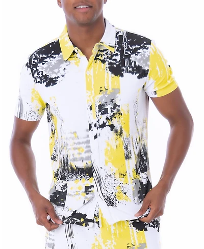 Dai Moda Men's Unity Short Sleeve Button Up Shirts