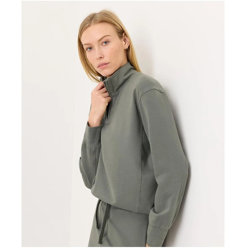 Pact Women's Cloud Knit Quarter Zip Made with Organic Cotton
