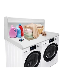 Homfan 2-Tier Washer and Dryer Countertop Organizer Shelf - Space-Saving Laundry Room Storage