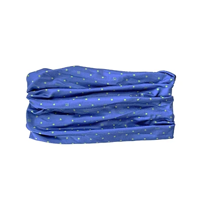 Headbands of Hope Women's Limited Edition Luxe Tube Turban - St. Baldrick's Blue Polka Dot