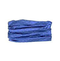 Headbands of Hope Women's Limited Edition Luxe Tube Turban - St. Baldrick's Blue Polka Dot