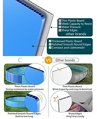 Aronkl Foldable Dog Pet Bath Pool Collapsible Bathing Tub Slip Resistant Durable Portable No Inflation