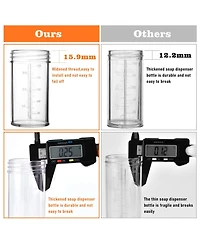 Aronkl Upgrade Dog Washing Hose Attachment 8 Spray Patterns 3.5oz Soap Dispenser Gloves Bath Brush