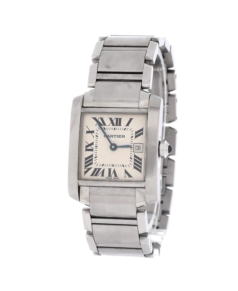 Pre-Owned Cartier Tank Francaise Quartz Watch in Stainless Steel 25mm