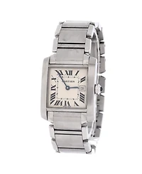 Pre-Owned Cartier Tank Francaise Quartz Watch in Stainless Steel 25mm
