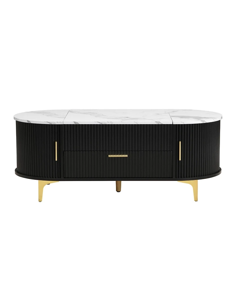 Rainsken Oval Lift-Top Coffee Table