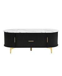 Rainsken Oval Lift-Top Coffee Table