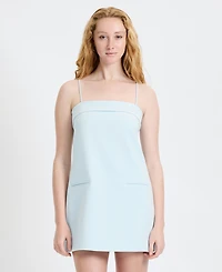 French Connection Women's Azra Twill Fold-Over Two-Pocket Strappy Mini Dress