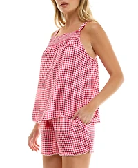 Roudelain Women's Sleeveless Top and Pull-On Shorts, 2Pc Set