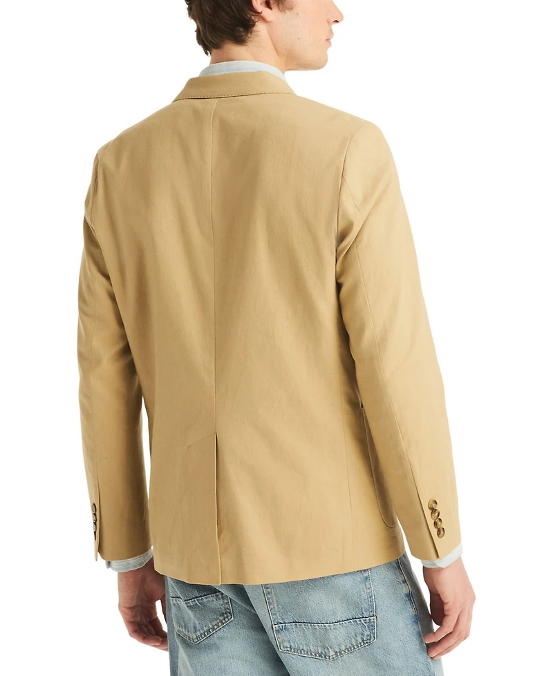 Nautica Men's Two Button Linen-Blend Sport Blazer