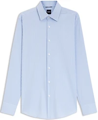 Boss by Hugo Men's Checked Performance-Stretch Slim-Fit Dress Shirt