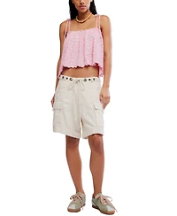 Free People Women's Sleeveless Briana Square Neck Tank Top