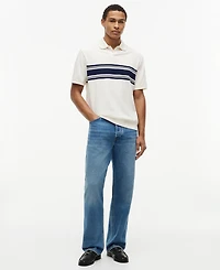 Tommy Hilfiger Men's Placed Breton Stripe Polo Shirt