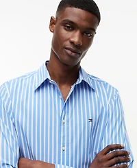 Tommy Hilfiger Men's Flex Poplin Stripe Shirt
