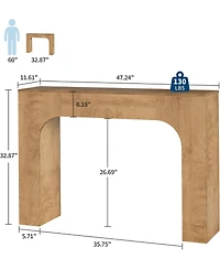 gaomon 47 Inch Long Console Table for Entryway,Slim Narrow Entrance Tables,Foyer Accent,Hallway Table,Farmhouse Wood Sofa Table