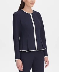 Tommy Hilfiger Women's Zip-Front Peplum Jacket
