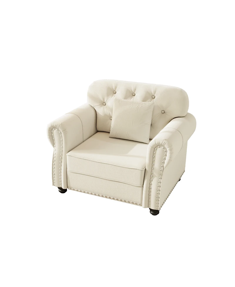Streamdale Furniture Chesterfield Sofa with Nailhead Trim