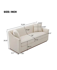 Streamdale Furniture 3-Seater Sofa with Pillows