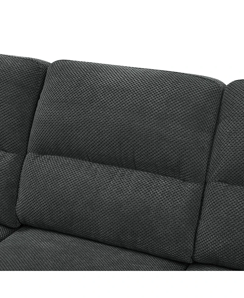 Streamdale Furniture 3 Seater Sofa Modern Textured Fabric Couch